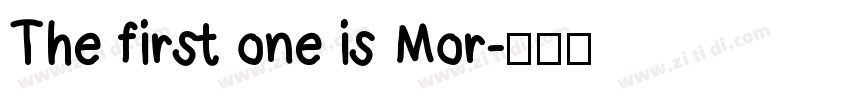 The first one is Mor字体转换